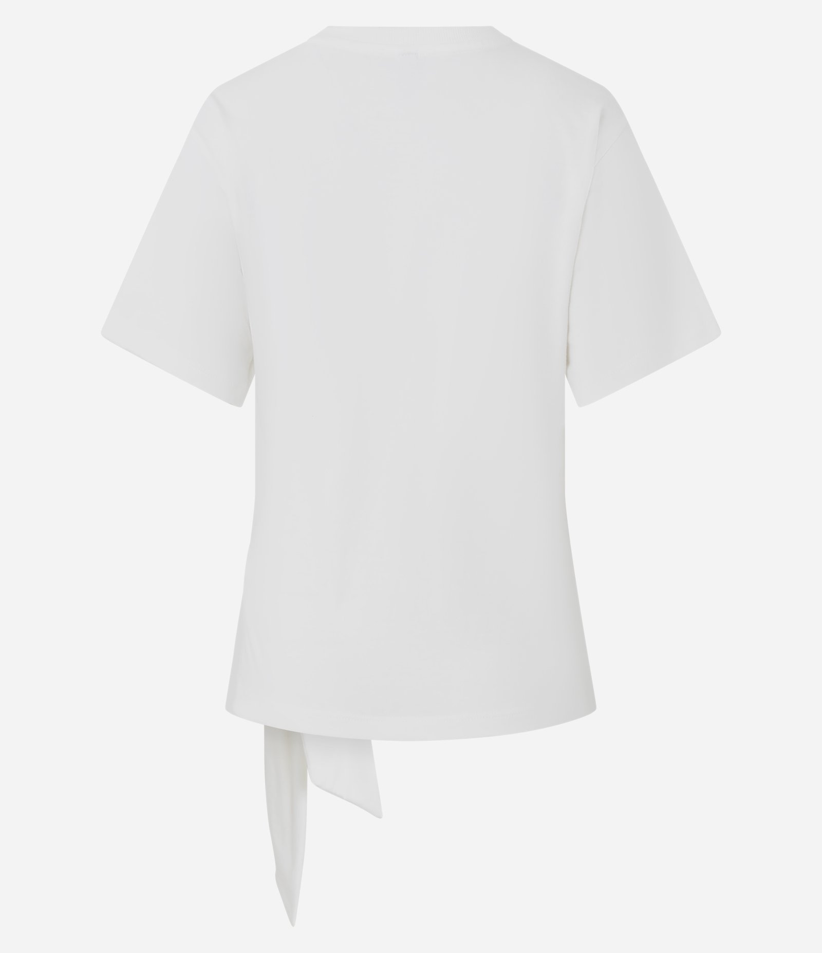 Camiseta em Algodão com Detalhe de Amarração Frontal Branco 7