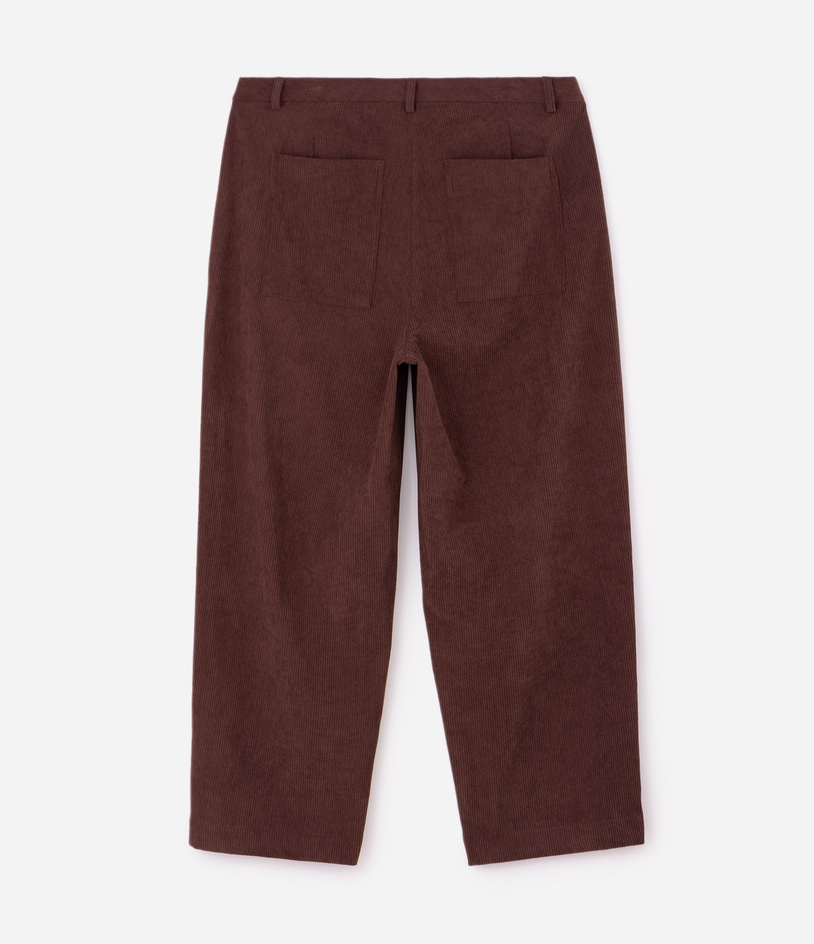 Calça Veludo Cotelê Reta Curve & Plus Size Marrom 2