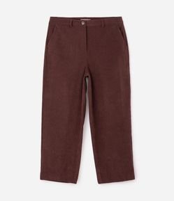 Calça Veludo Cotelê Reta Curve & Plus Size