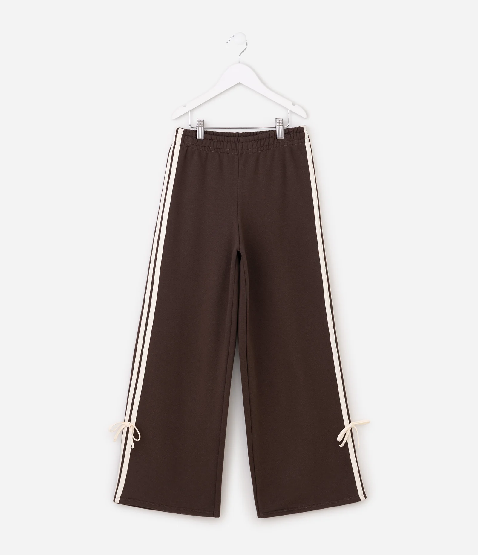 Calça Infantil Flare com Listra Lateral – Tam 5 a 14 Anos Marrom 1