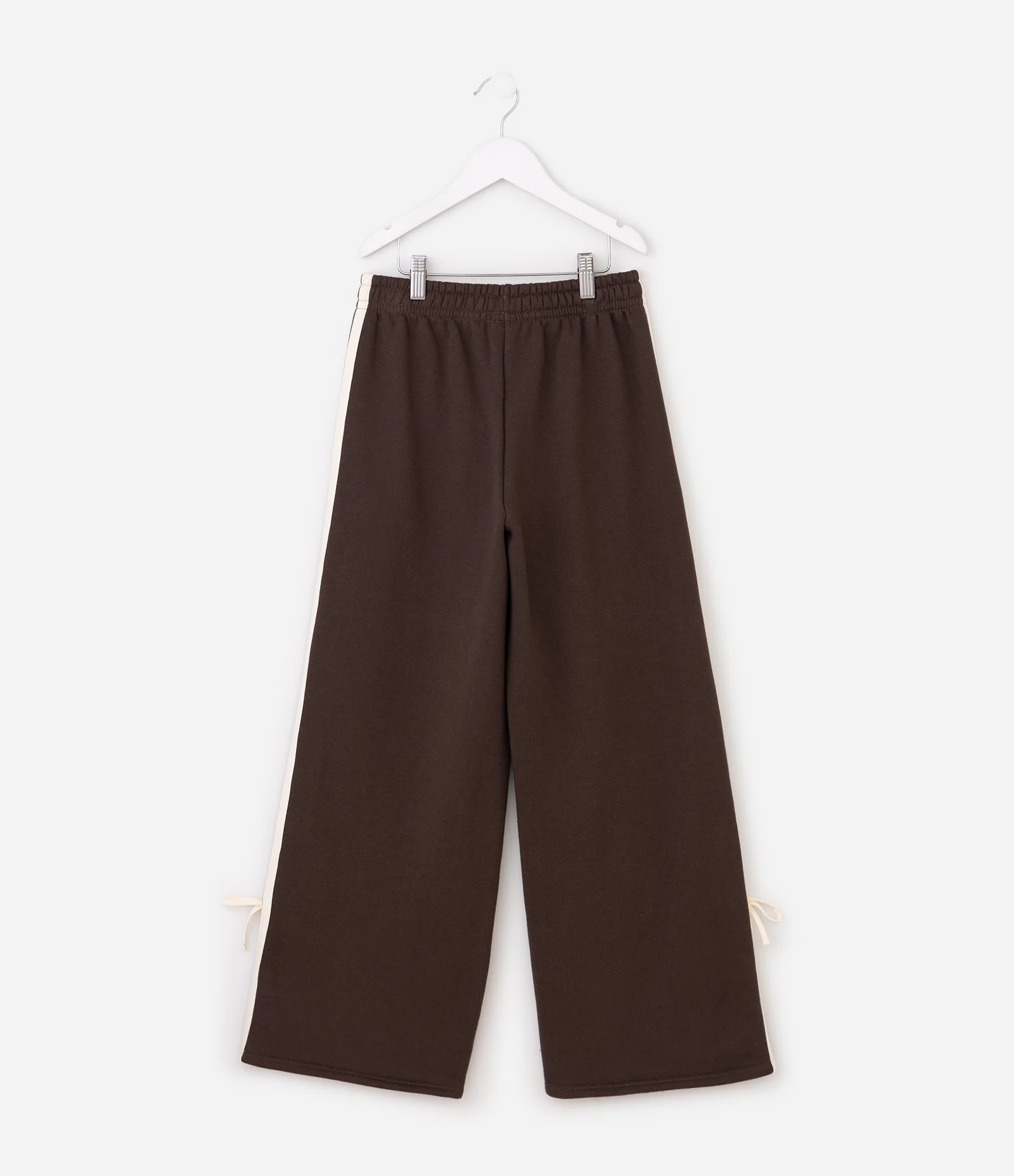 Calça Infantil Flare com Listra Lateral – Tam 5 a 14 Anos Marrom 2