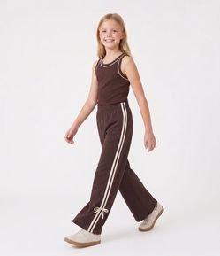 Calça Infantil Flare com Listra Lateral – Tam 5 a 14 Anos