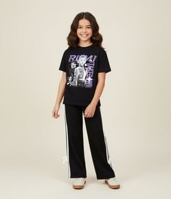 Calça Infantil Flare com Listra Lateral – Tam 5 a 14 Anos