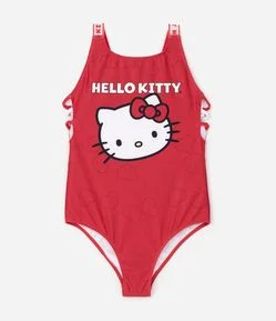 Maiô Infantil Hello Kitty com Alças Personalizadas – Tam 5 a 14 Anos