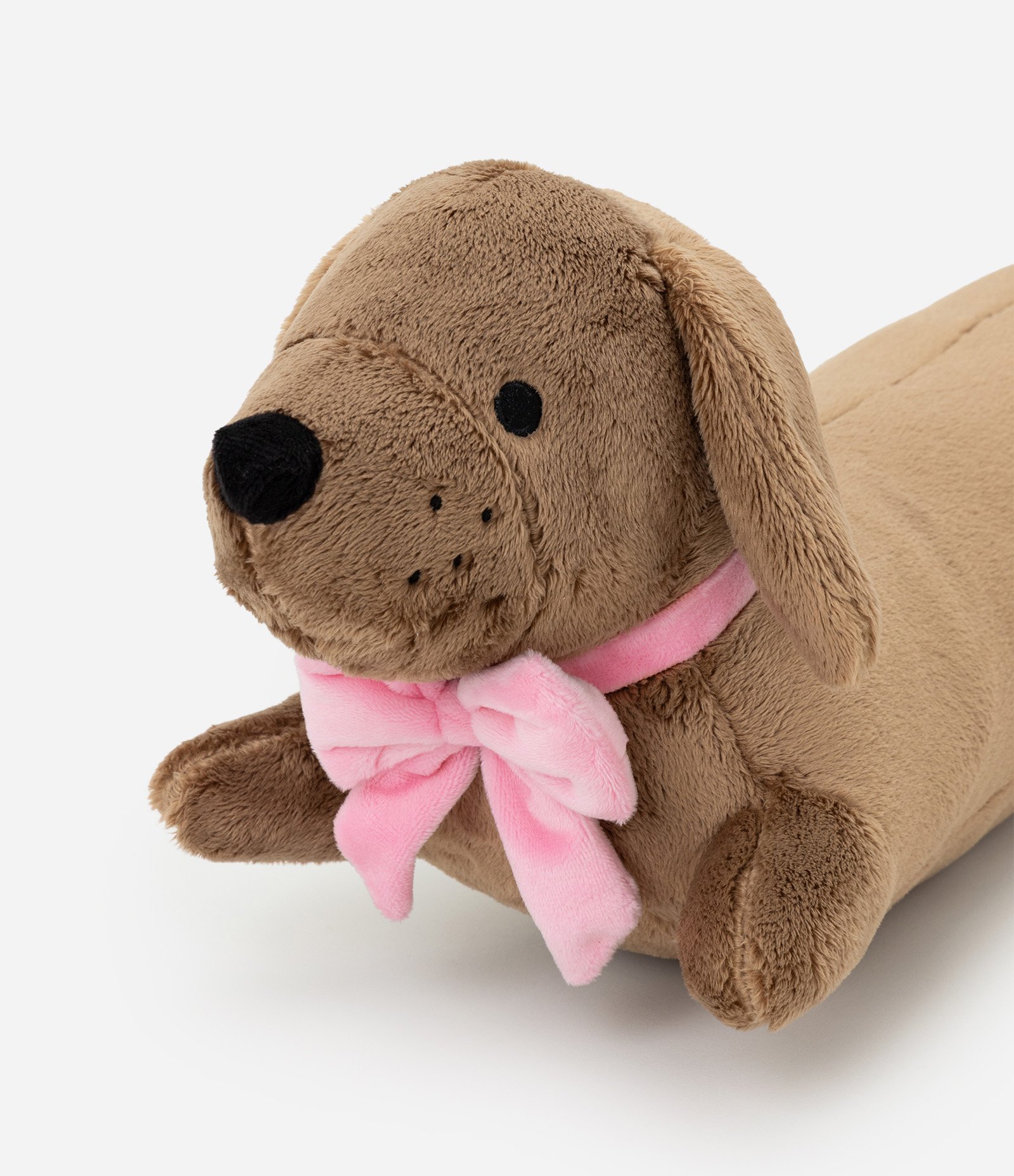 Almofada de Rolo com Formato de Cachorro Marrom 3