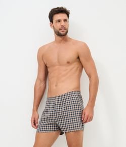 Cueca Samba Canção em Tricoline Xadrez