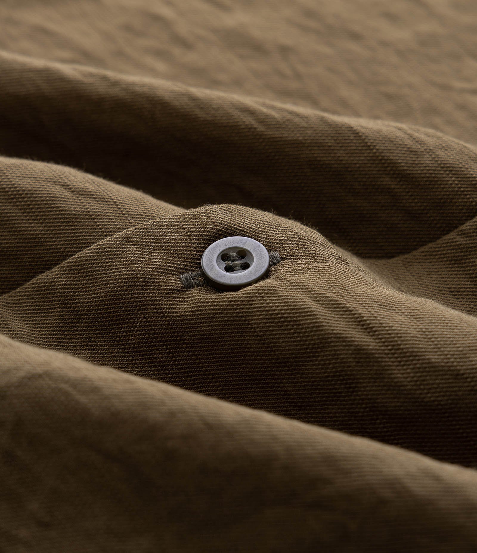 Camisa Boxy em Viscose Texturizado e Gola Bowling Verde 3