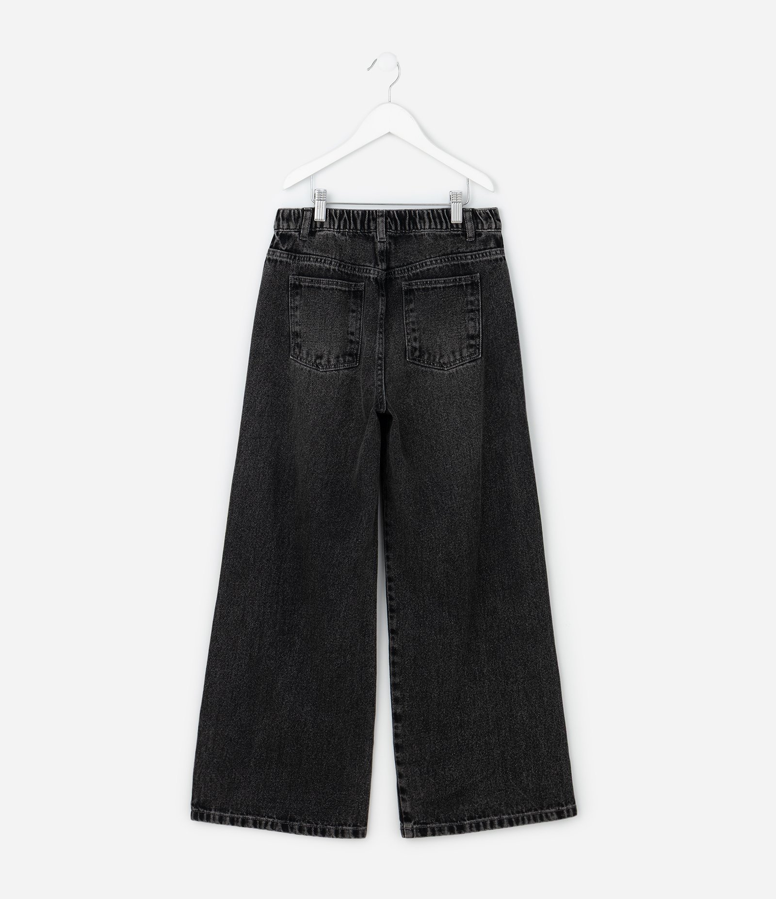 Calça Jeans Preta com Tachas Laterais - Tam 5 aos 16 Anos Preto 3