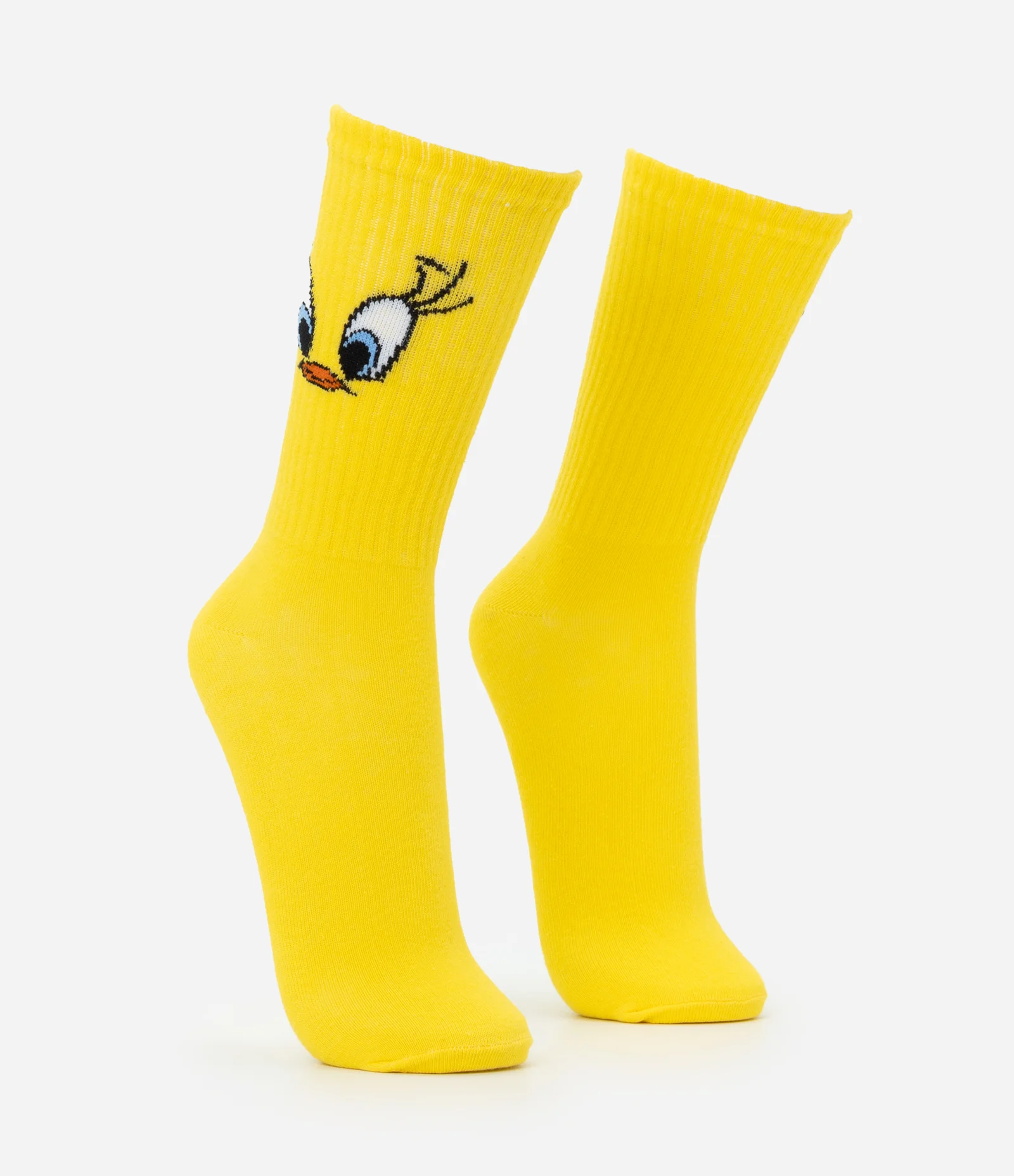Meia Cano Médio em Algodão Piu Piu Amarelo 2
