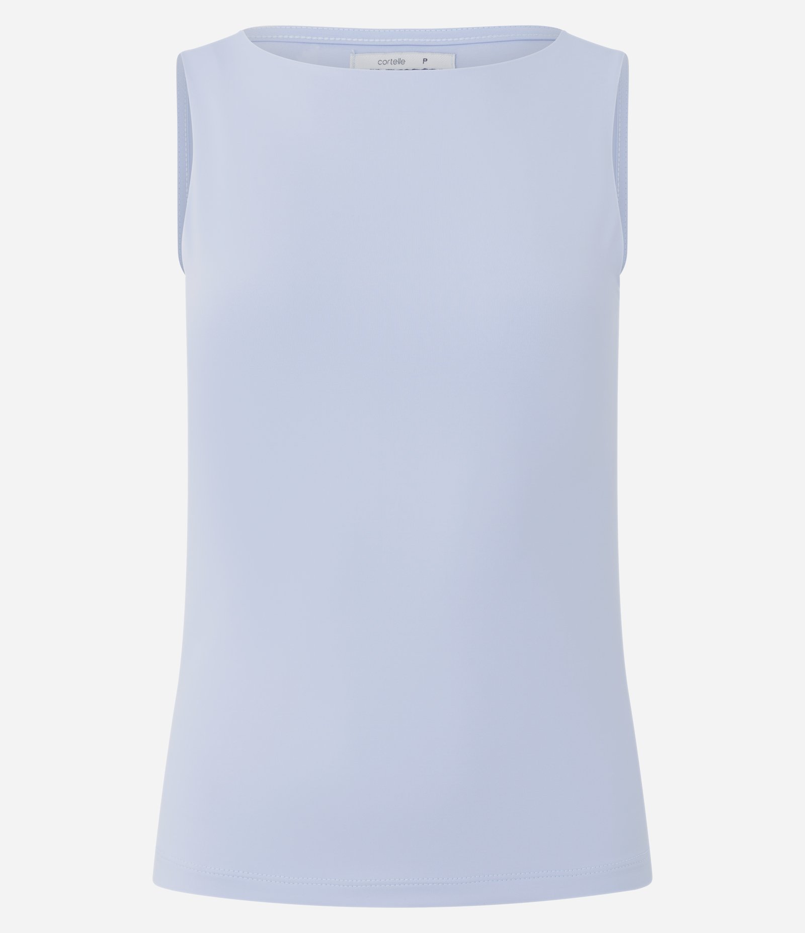 Blusa Regata com Gola Halter em Poliamida Azul 4