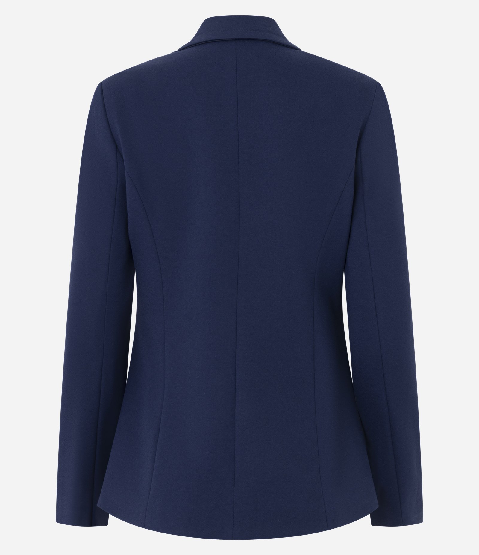 Blazer Acinturado em Ponto Roma com Gola Lapela Azul 6