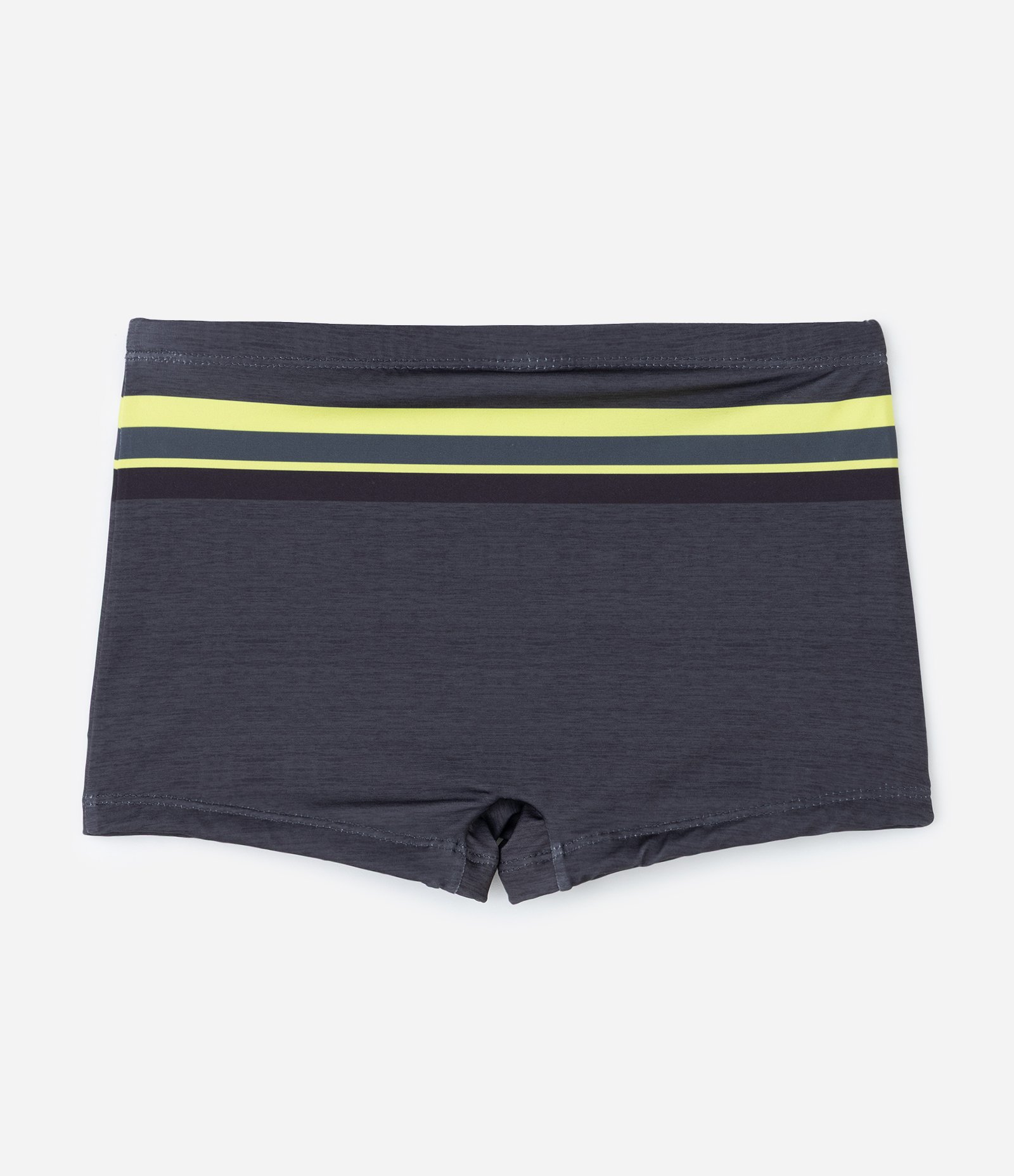 Sunga Infantil com Listras Neon e Coqueiro – Tam 5 a 14 Preto 2