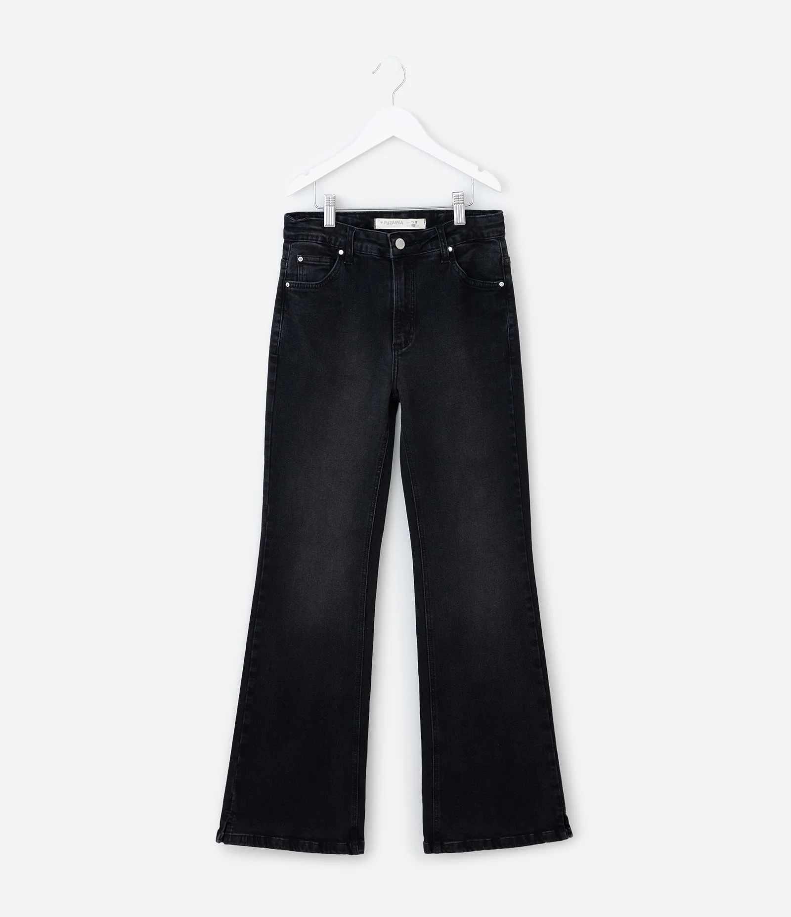 Calça Infantil Flare em Jeans com Cós Tradicional – Tam 5 a 14 Anos Preto 1