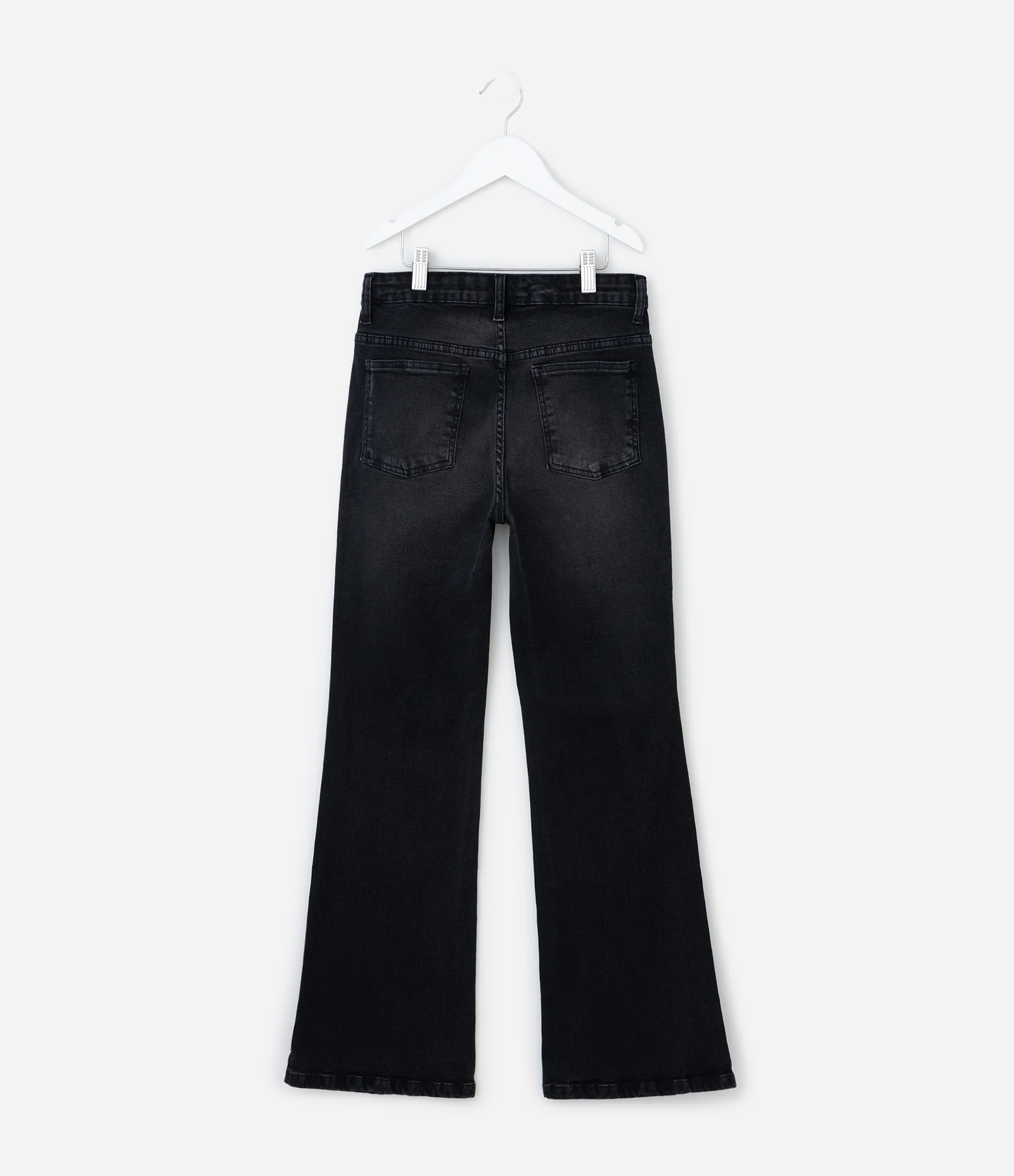 Calça Infantil Flare em Jeans com Cós Tradicional – Tam 5 a 14 Anos Preto 2