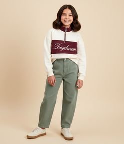 Calça Infantil Barrel em Jeans  – Tam 7 a 16 Anos