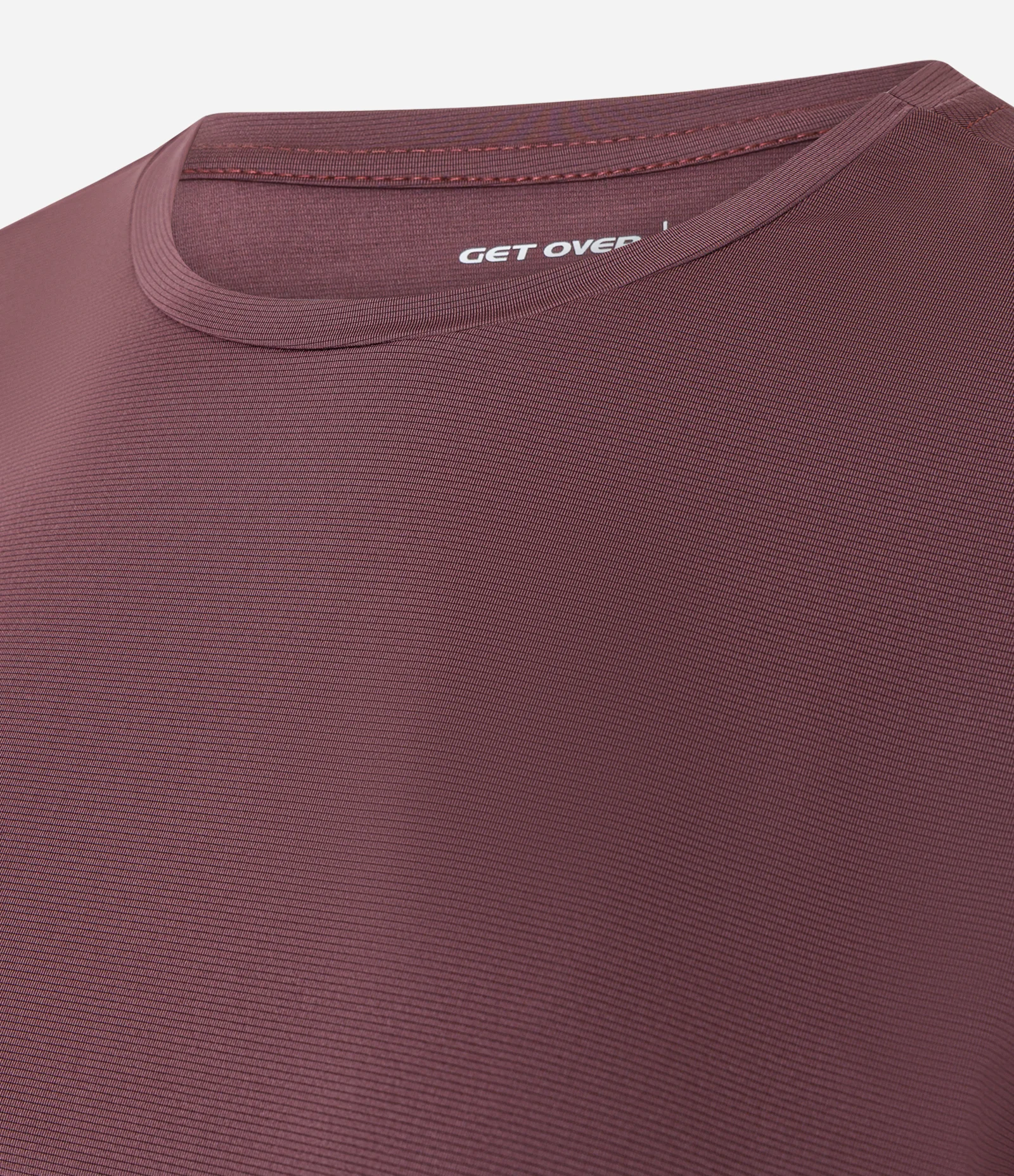 Camiseta Cropped Esportiva em Microfibra Marrom 2