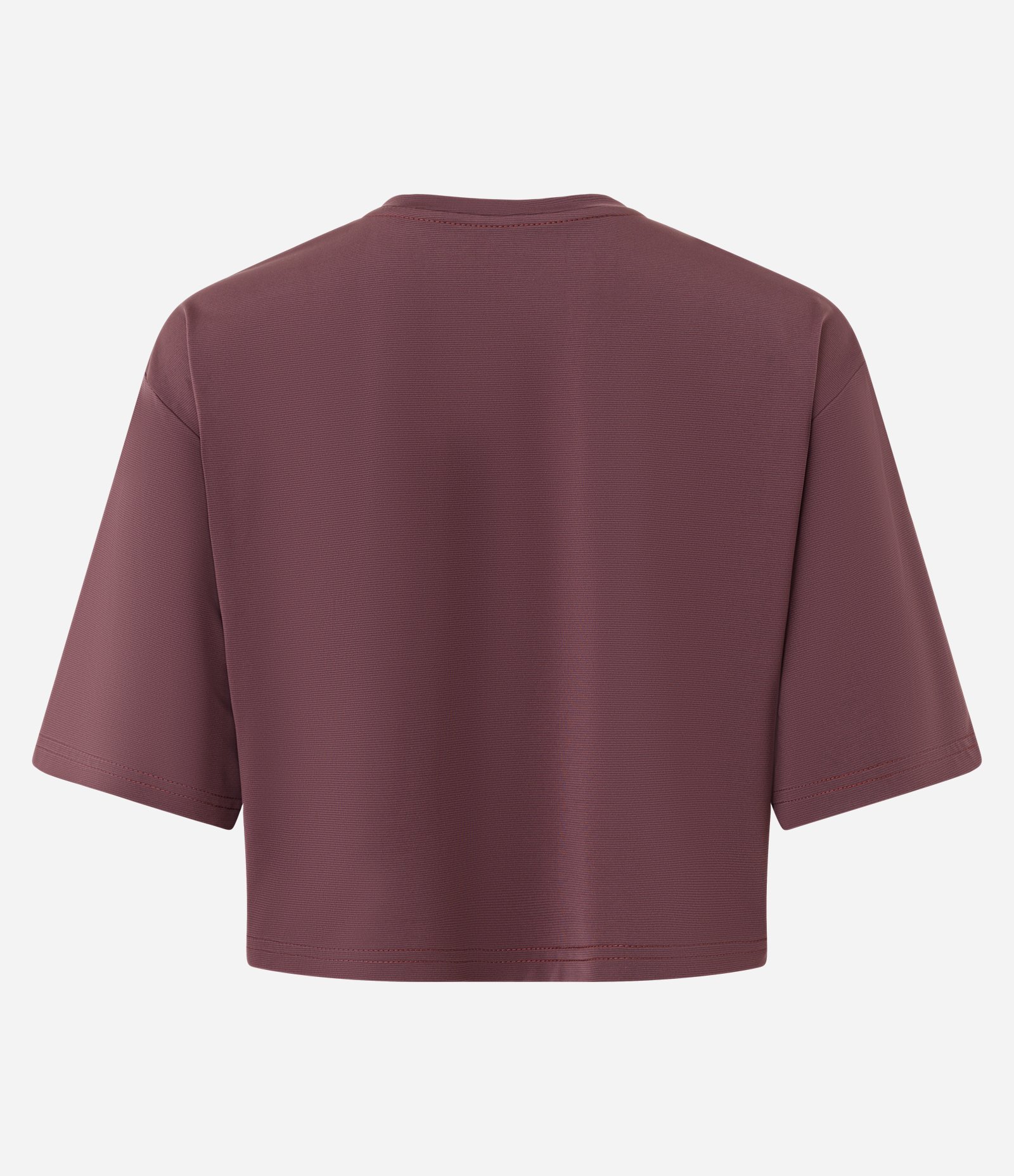 Camiseta Cropped Esportiva em Microfibra Marrom 3