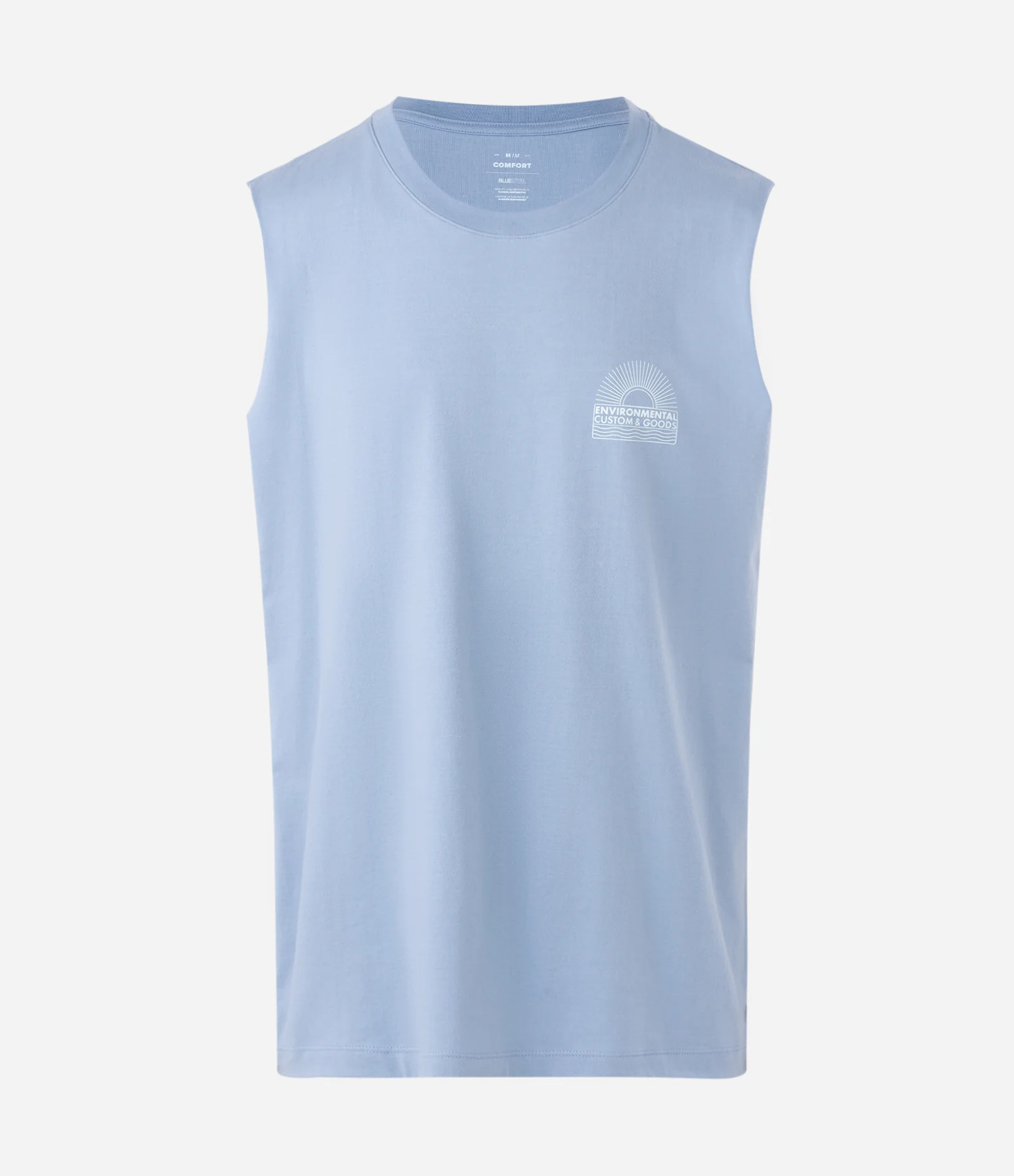 Regata Comfort com Estampa Coqueiro e Sol Azul 1