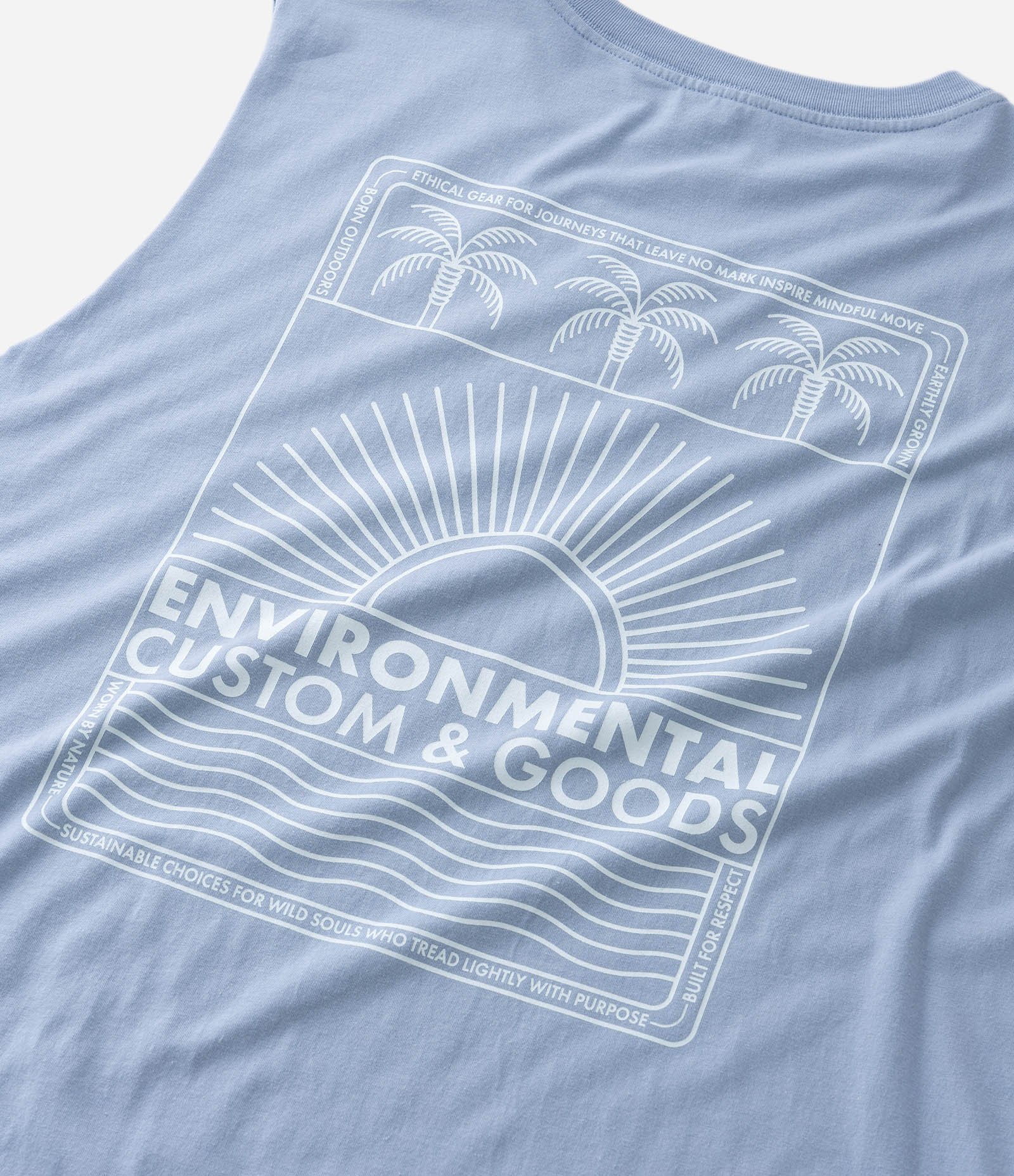 Regata Comfort com Estampa Coqueiro e Sol Azul 4