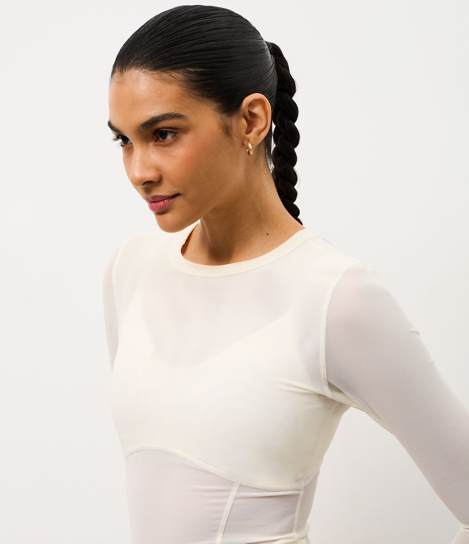 Camiseta Ajustada Esportiva em Microfibra com Bolso Funcional Transparente 5