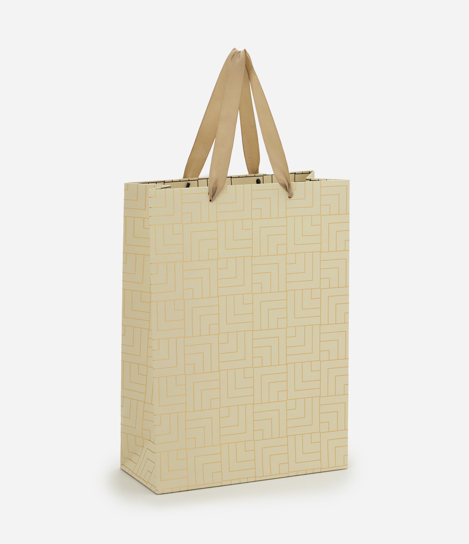 Embalagem de Presente Pequena com Estampa Geométrica Off White 1