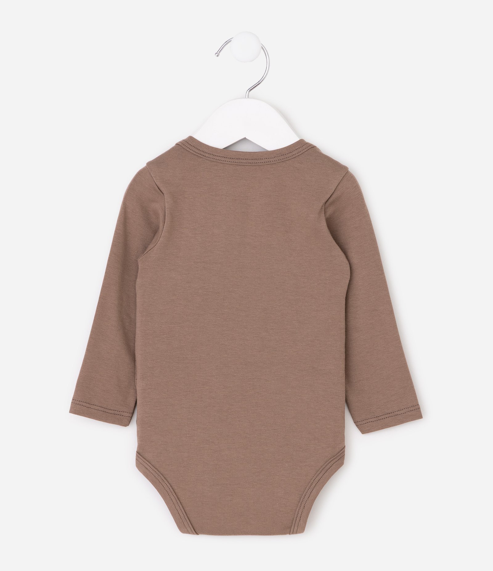 Body Infantil Manga Longa com Estampa Ursinhos – Tam 0 a 18 Meses Marrom 2