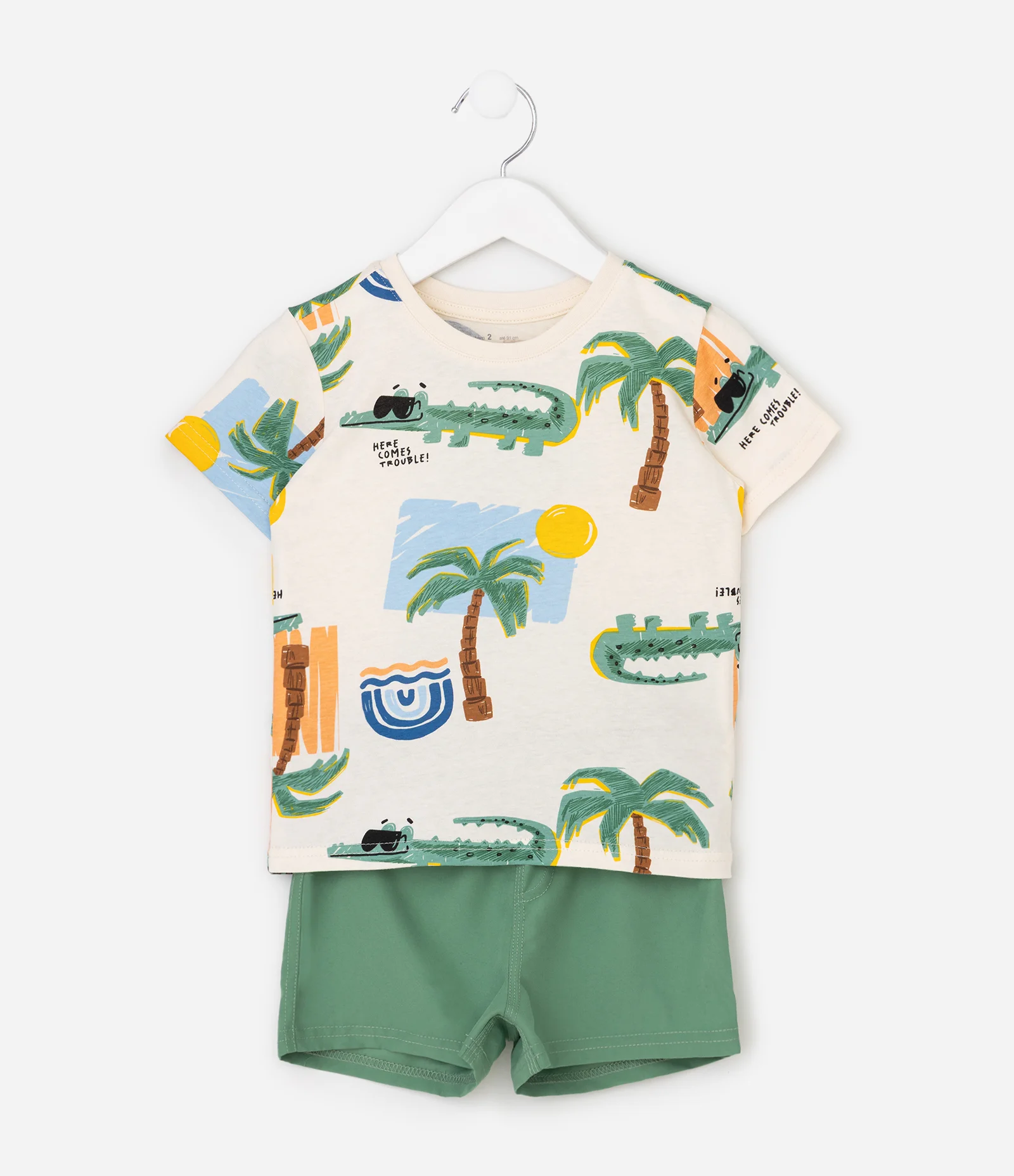 Conjunto Infantil Em Microfibra - Tam 1 a 6 Anos Multicores 1