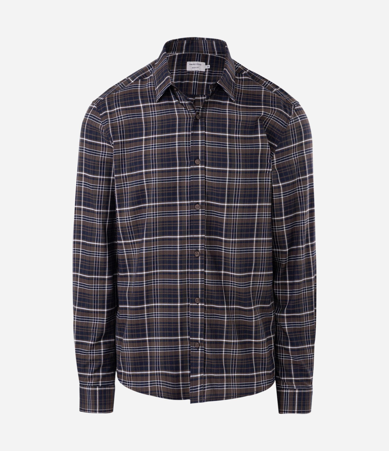 Camisa Manga Longa em Flanela e Estampa Xadrez Verde 1