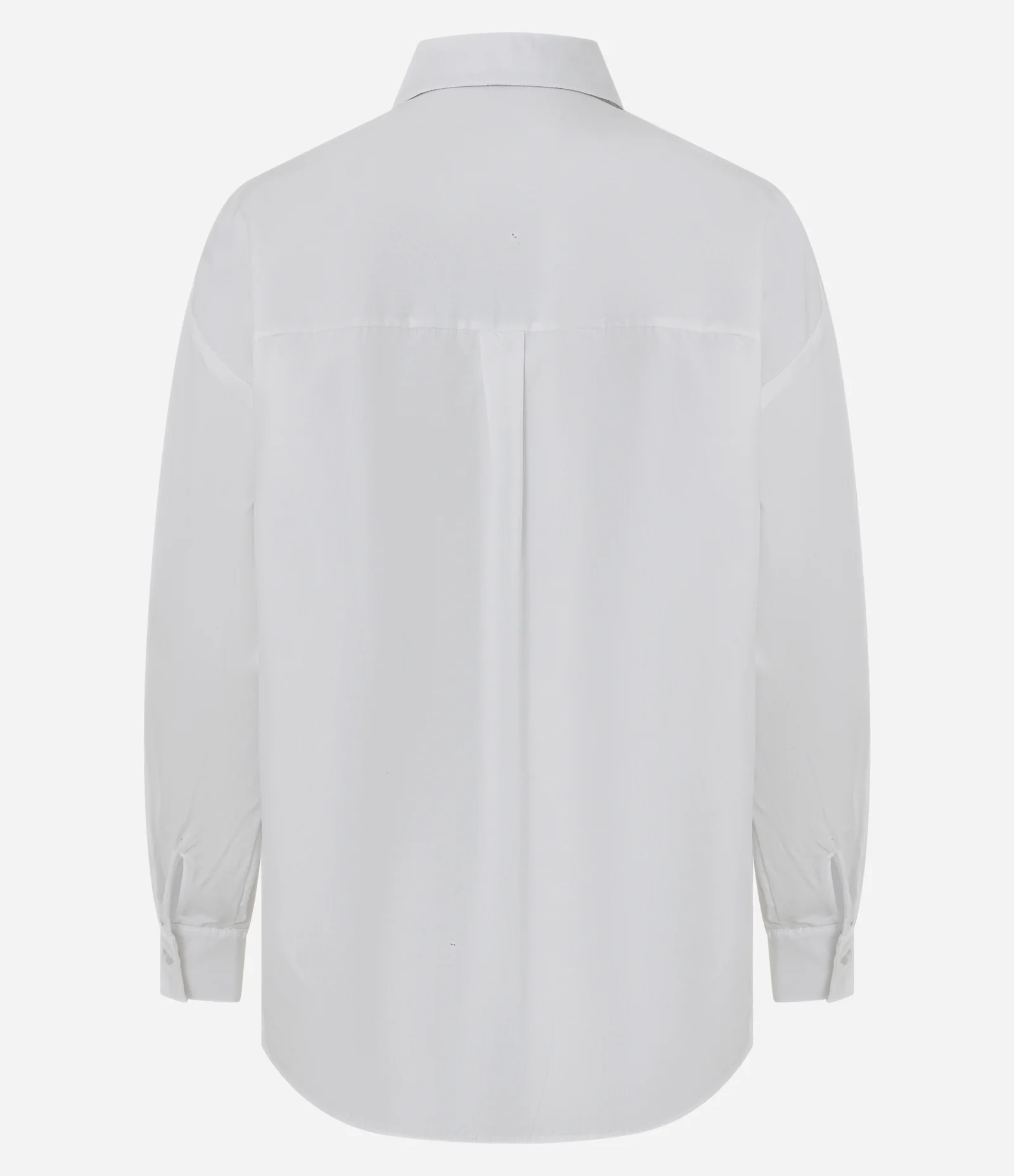Camisa Manga Longa em Tricoline com Bolso Frontal Branco 2