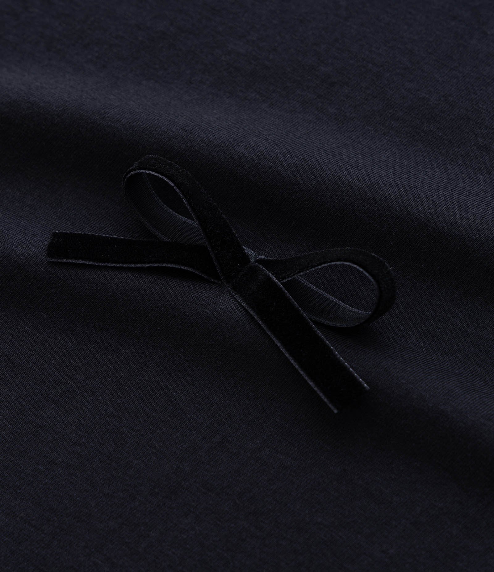 Camiseta Infantil Boxy com Lacinhos Aplicados - Tam 5 a 14 Anos Preto 4