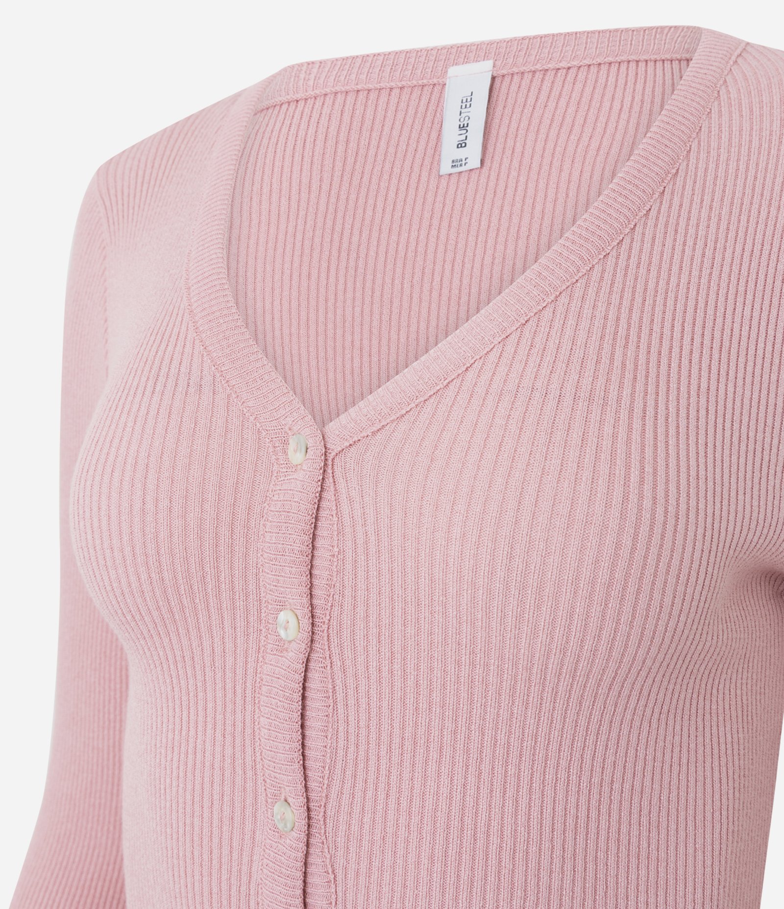 Cardigan em Tricô com Ponto Texturizado e Babados na Barra Rosa 6