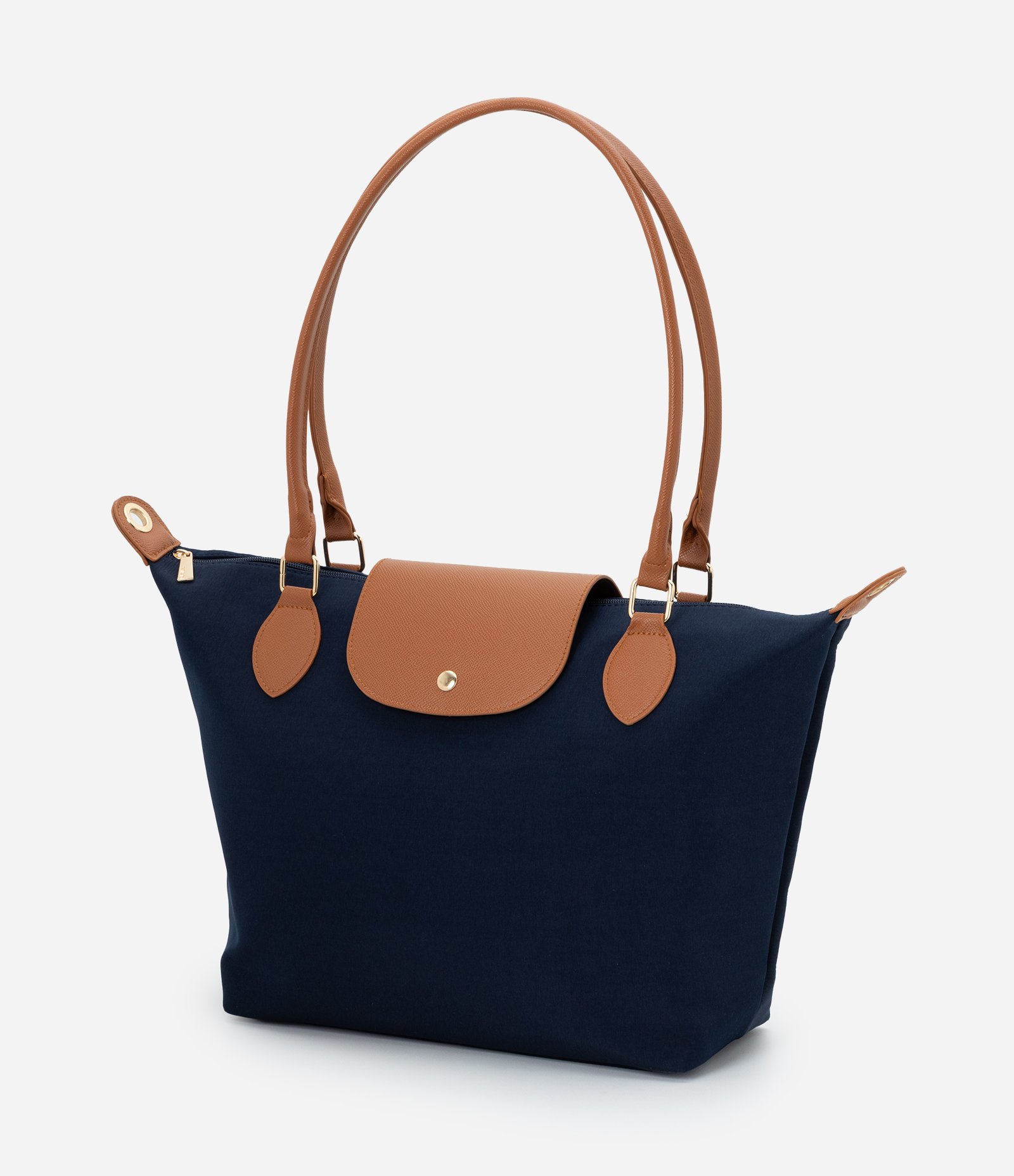 Bolsa Grande com Lapela e Alças em PU Azul 4