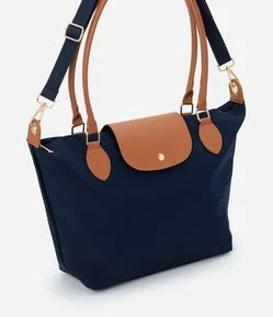 Bolsa Grande com Lapela e Alças em PU