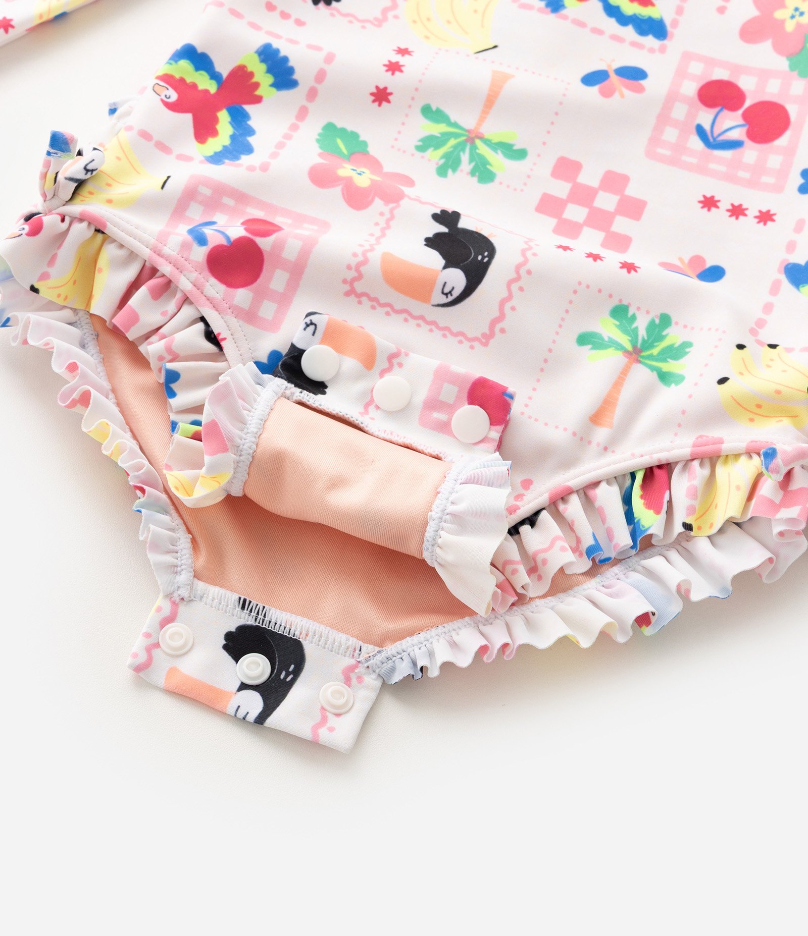 Maiô Infantil com Estampa de Divertida - Tam 1 a 4 Anos Rosa 4