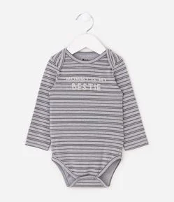 Body Infantil Listrado Mommy is My Bestie - Tam 0 a 18 Meses