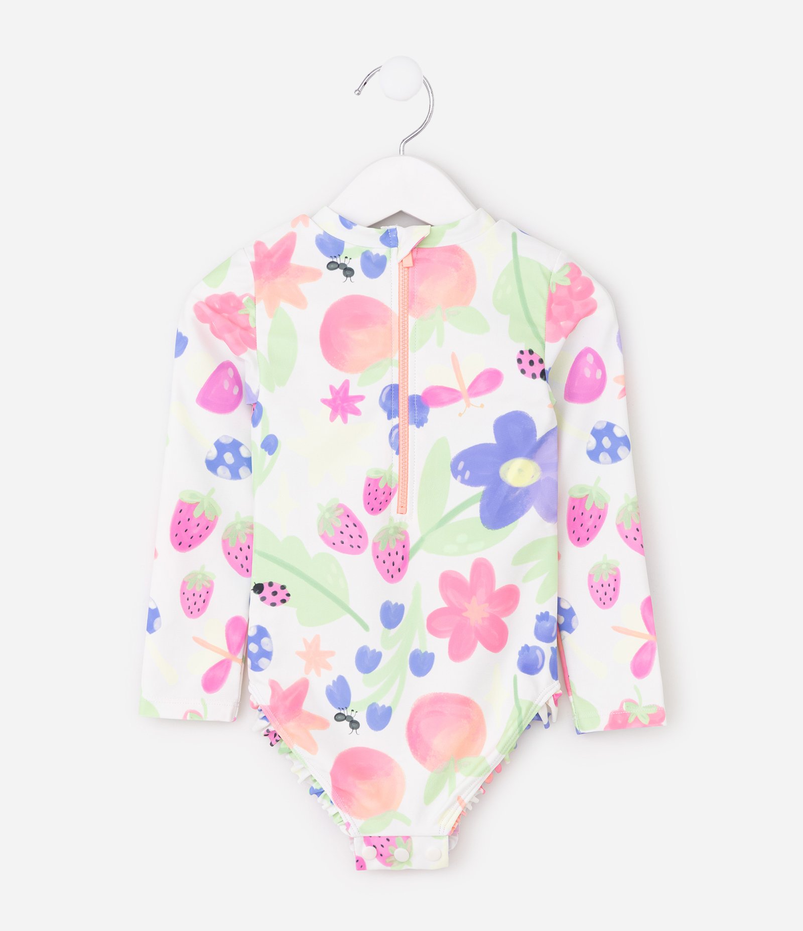 Conjunto Infantil Em Poliamida Estampada - 1 a 12 Anos Branco 3