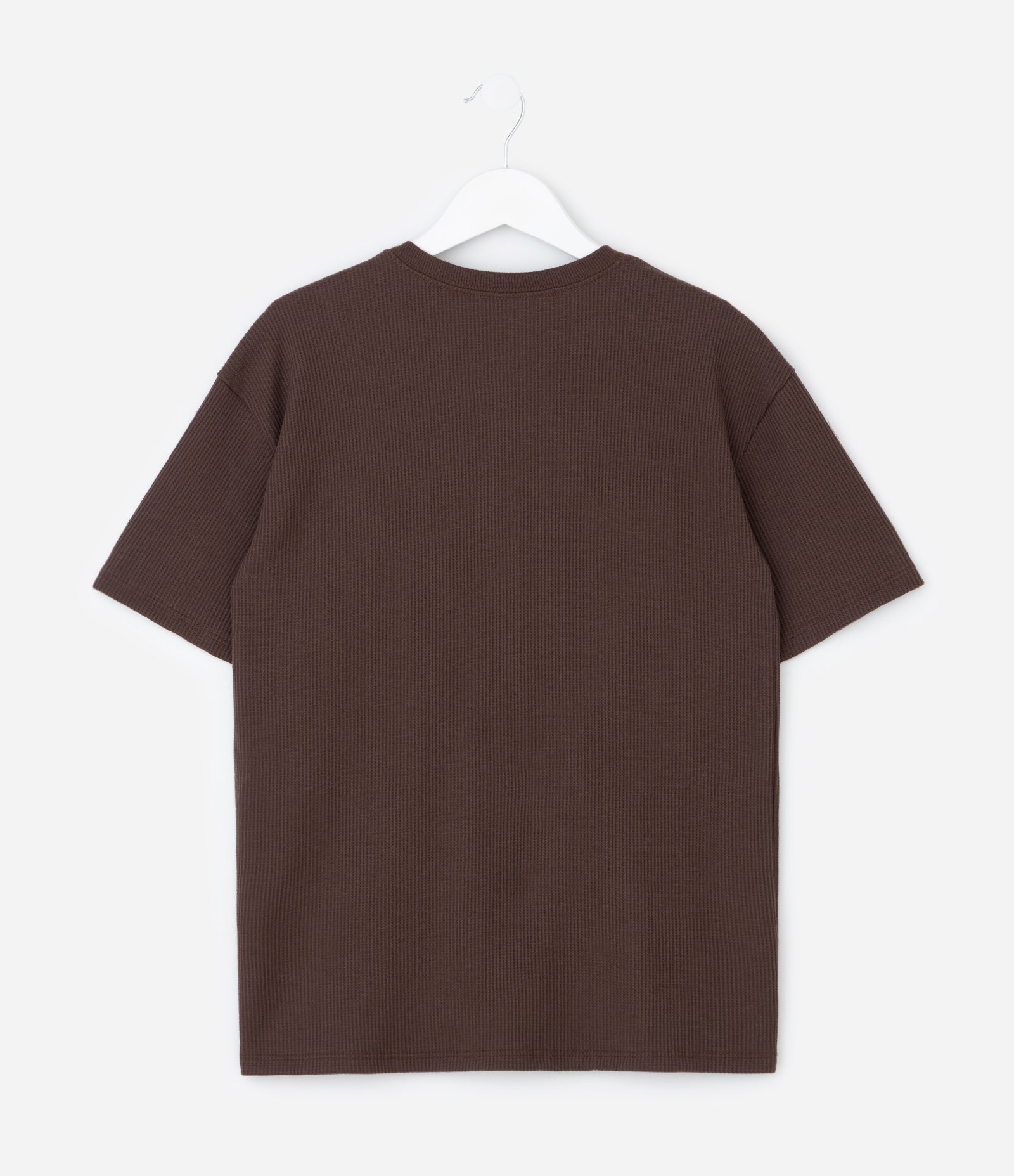 Camiseta Infantil Em Algodão Texturizada – Tam 5 A 14 Anos Marrom Escuro 3