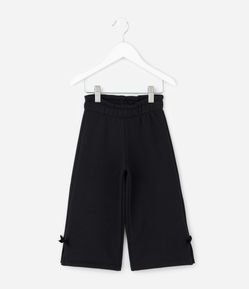 Calça Wide Leg Infantil com Lacinhos Laterais – Tam 1 a 6 Anos