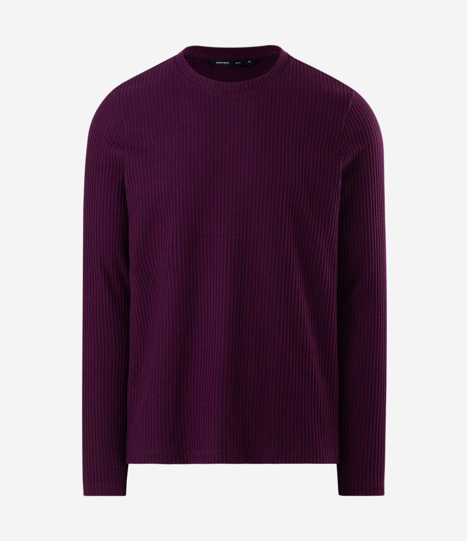 Camiseta em Veludo com Textura Canelada Roxo 7