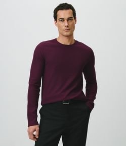 Camiseta em Veludo com Textura Canelada