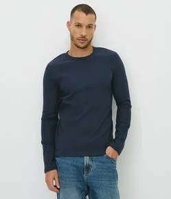 Camiseta em Veludo com Textura Canelada