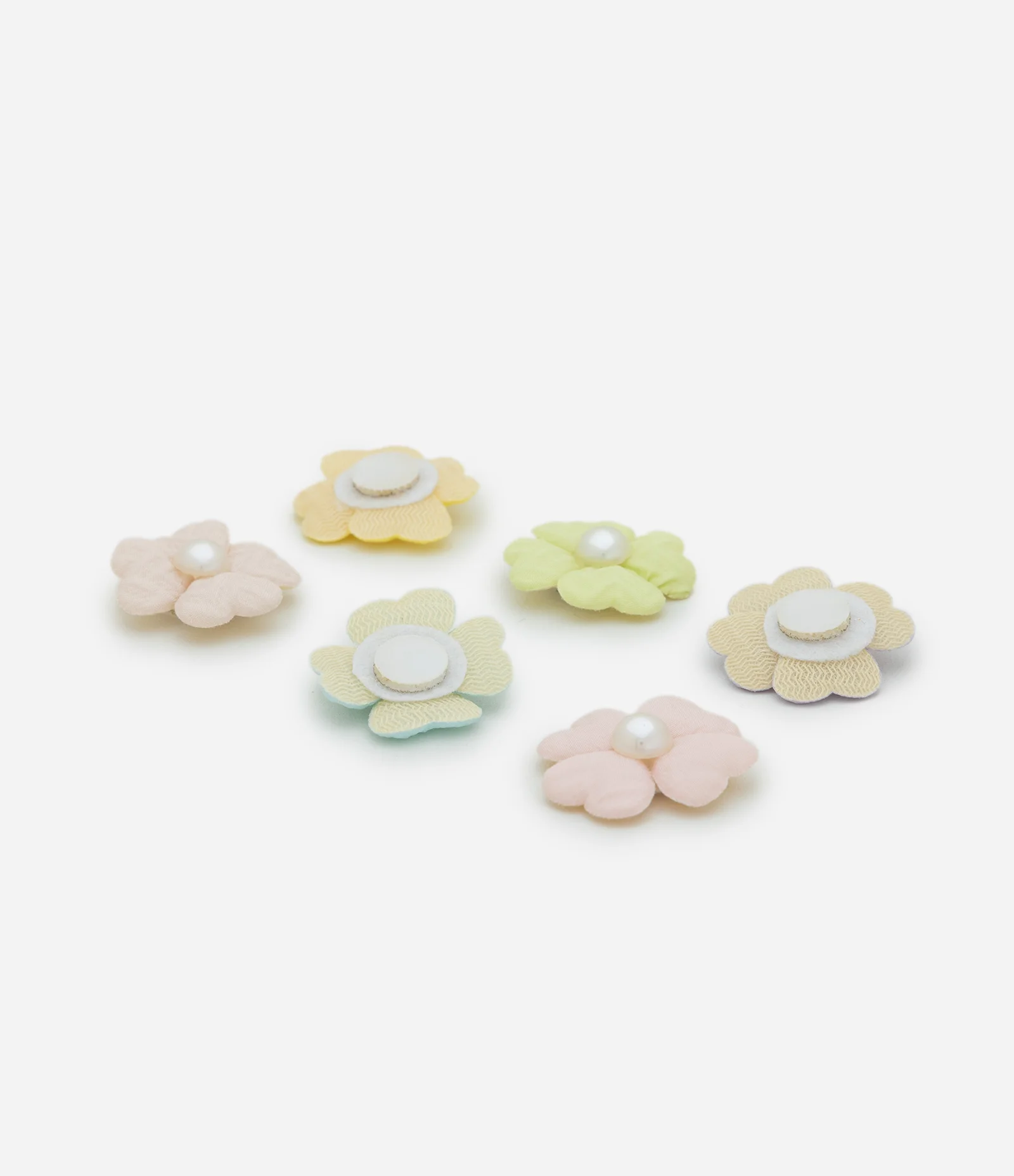 Kit 06 Presilhas de Cabelo Infantil com Florzinhas e Pérolas – Tam U Sortido 2