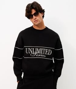 Moletom Boxy com Estampa Unlimited Series