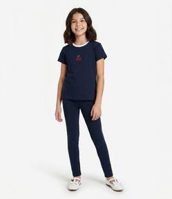 Calça Infantil Legging em Moletinho com Felpa – Tam 5 a 14 Anos