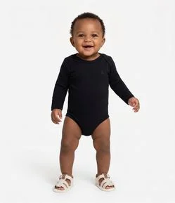 Body Infantil em Malha Térmica e Manga Longa – Tam RN a 18 Meses
