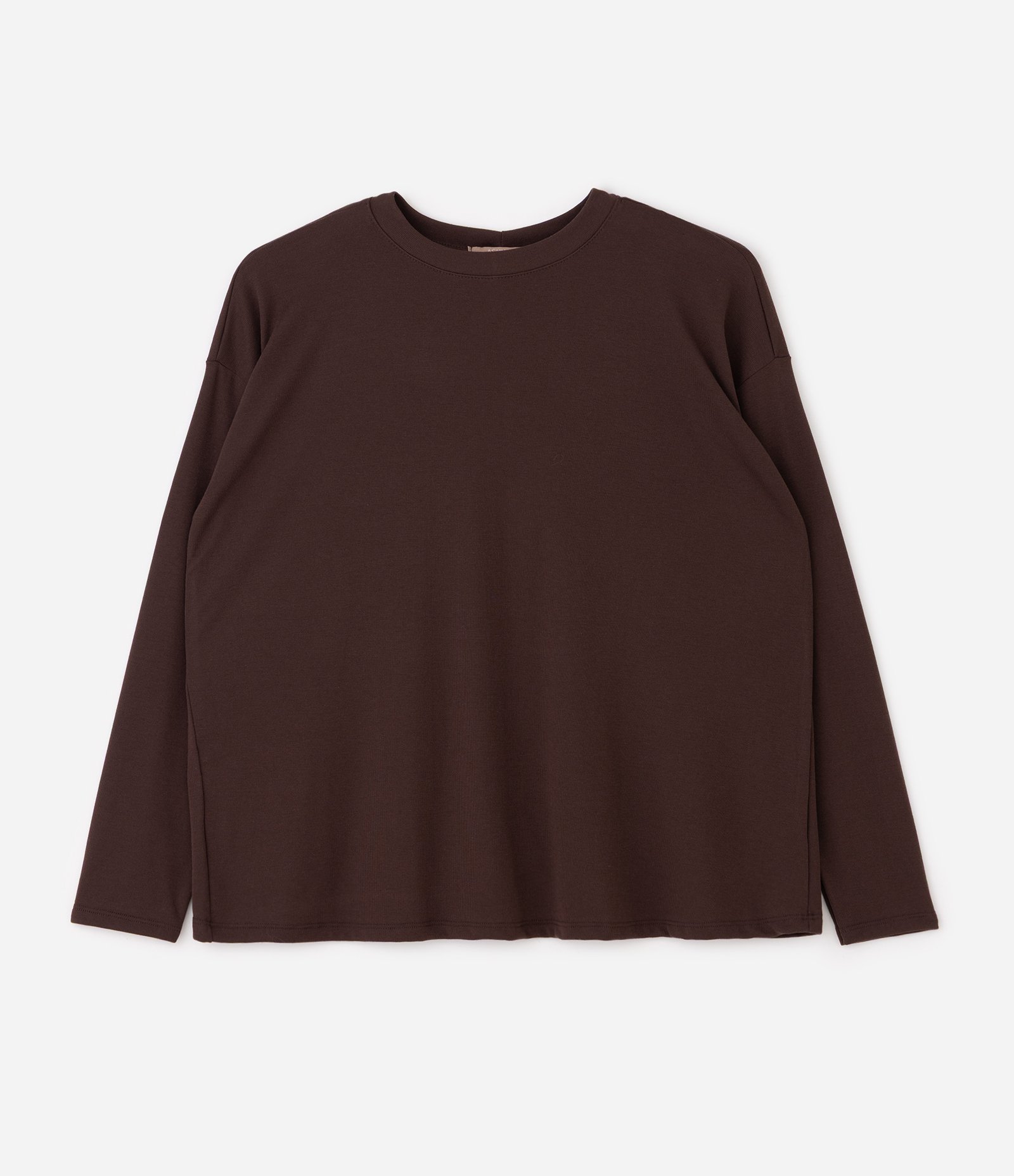 Blusa em Ribana com Ombro Deslocado Curve & Plus Size Marrom 4