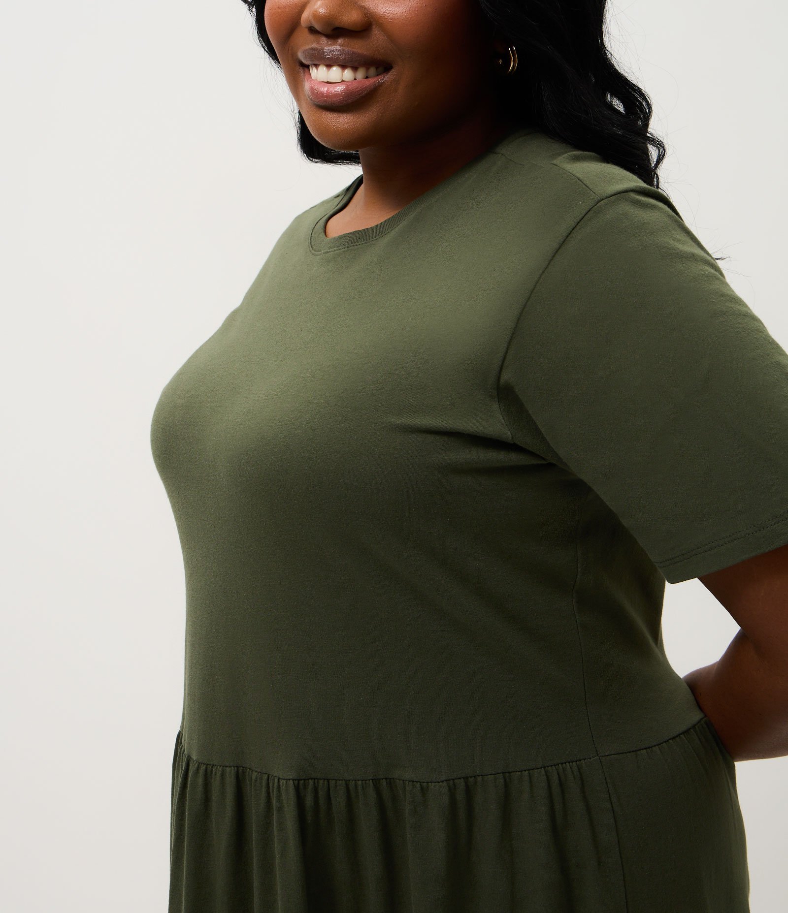 Vestido Midi Marias em Meia Malha Curve & Plus Size Verde 3