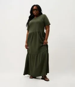 Vestido Midi Marias em Meia Malha Curve & Plus Size