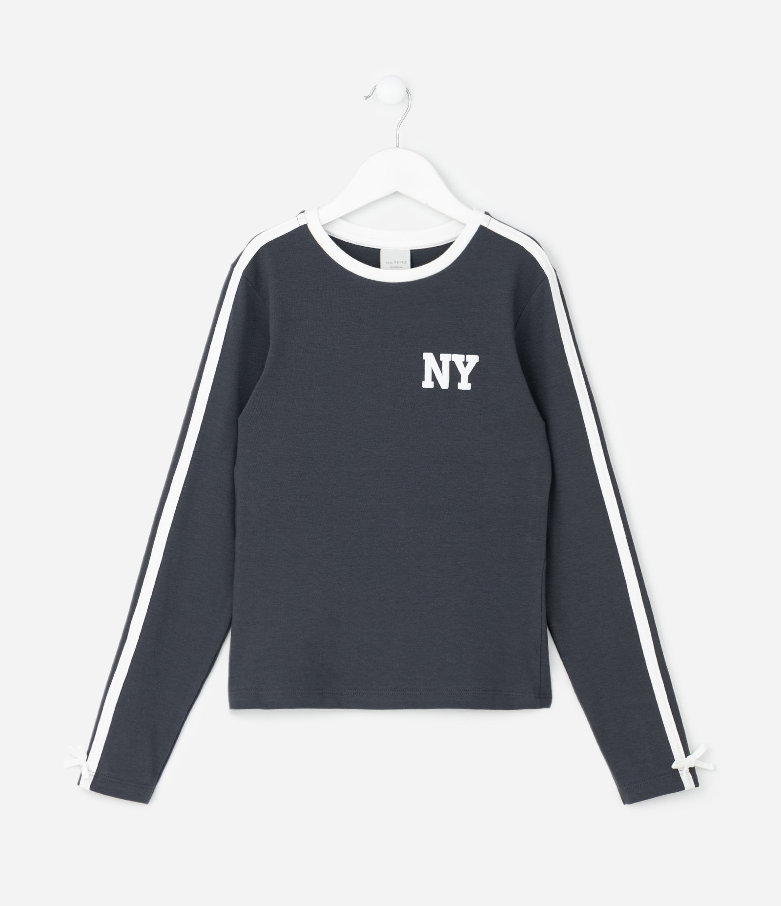 Blusa Infantil Baby Look com Lettering – Tam 5 a 14 Anos Preto Fosco 2