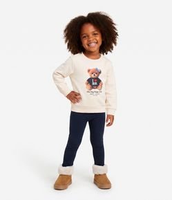 Calça Legging Infantil Básica - Tam 1 a 5 anos
